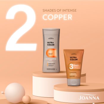 Joanna Ultra Color Cooper Shades 3 Minutes Masca de par pentru nuante de par roscat - imagine 3